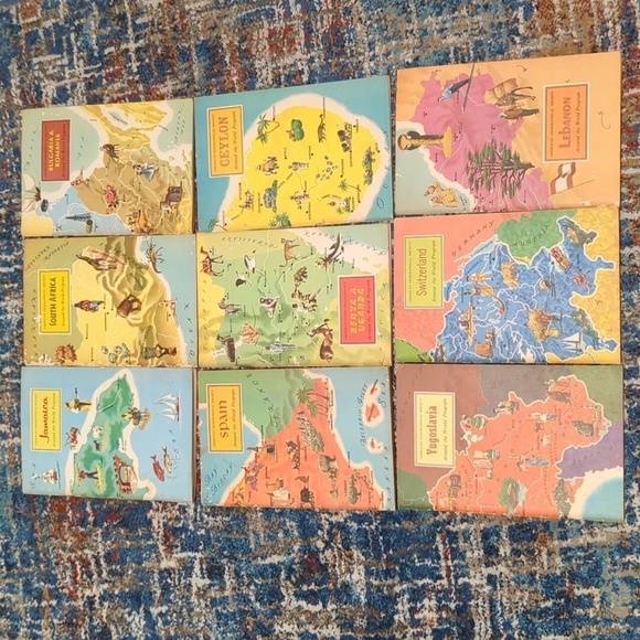 Around The World Program by American Geographical Society - PB Books Set of 9 - Picture 1 of 12